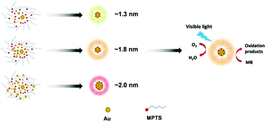 Graphical abstract: Fluorescent Au nanoclusters stabilized by silane: facile synthesis, color-tunability and photocatalytic properties