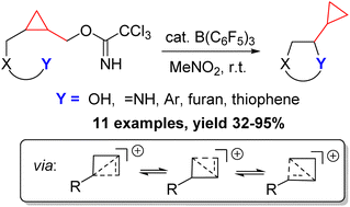 Graphical abstract: Intramolecular cyclopropylmethylation via non-classical carbocations