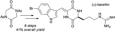 Graphical abstract: Synthesis of monoalkylidene diketopiperazines and application to the synthesis of barettin