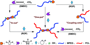 Graphical abstract: Synthesis and characterization of amphiphilic miktoarm star polymers based on sydnone-maleimide double cycloaddition