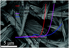 Graphical abstract: A Co-MOF nanosheet array as a high-performance electrocatalyst for the oxygen evolution reaction in alkaline electrolytes