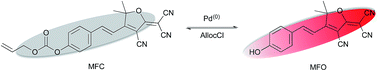Graphical abstract: A novel long-wavelength fluorescent probe for discrimination of different palladium species based on Pd-catalyzed reactions