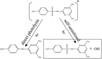 Graphical abstract: Photolysis of sulfamethazine using UV irradiation in an aqueous medium