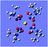 Graphical abstract: Theoretical and experimental studies of the influence of gold ions and DMH on cyanide-free gold electrodeposition