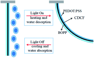 Graphical abstract: Multiresponsive actuators based on modified electrospun films