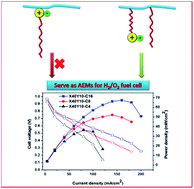 Graphical abstract: Highly anion conductive, alkyl-chain-grafted copolymers as anion exchange membranes for operable alkaline H2/O2 fuel cells