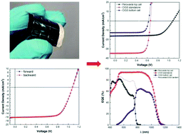 Graphical abstract: Flexible NIR-transparent perovskite solar cells for all-thin-film tandem photovoltaic devices