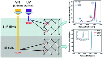 Graphical abstract: Probing lattice vibration and strain states in highly phosphorus-doped epitaxial Si films