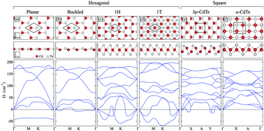 Graphical abstract: Stable monolayer α-phase of CdTe: strain-dependent properties