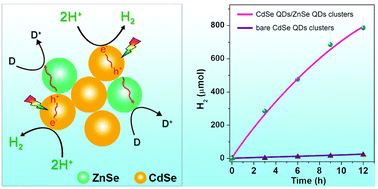 Graphical abstract: Self-assembled inorganic clusters of semiconducting quantum dots for effective solar hydrogen evolution