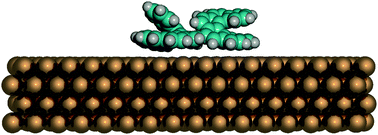 Graphical abstract: Diastereoselective self-assembly of bisheptahelicene on Cu(111)