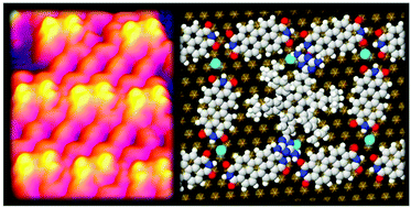 Graphical abstract: Three-dimensional hydrogen bonding between Landers and planar molecules facilitated by electrostatic interactions with Ni adatoms