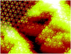 Graphical abstract: Electronic effects of the Bernal stacking of graphite on self-assembled aromatic adsorbates