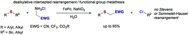 Graphical abstract: Dealkylative intercepted rearrangement reactions of sulfur ylides