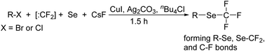 Graphical abstract: Difluorocarbene-derived trifluoromethylselenolation of benzyl halides