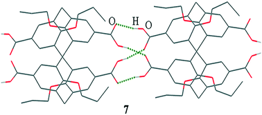 Graphical abstract: Assembly of calix[4]arene carboxylic acid derivatives by hydrogen bonding