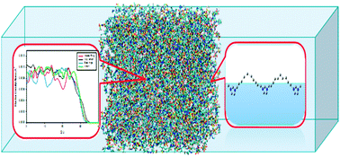 Graphical abstract: Probing the tricationic ionic liquid/vacuum interface: insights from molecular dynamics simulations