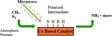 Graphical abstract: Microwave catalytic synthesis of ammonia from methane and nitrogen