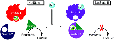 Graphical abstract: Networking switches for smart functions using copper signaling and dynamic heteroleptic complexation