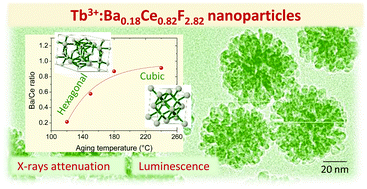 Graphical abstract: Structural, optical and X-ray attenuation properties of Tb3+:BaxCe1−xF3−x (x = 0.18–0.48) nanospheres synthesized in polyol medium