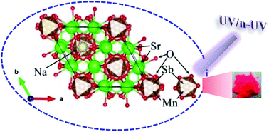 Graphical abstract: Synthesis and luminescence properties of a novel dazzling red-emitting phosphor NaSr3SbO6:Mn4+ for UV/n-UV w-LEDs