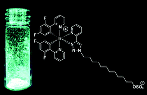 Graphical abstract: Blue-emitting bolaamphiphilic zwitterionic iridium(iii) complex