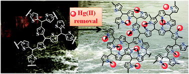 Graphical abstract: Thiophene containing microporous and mesoporous nanoplates for separation of mercury from aqueous solution
