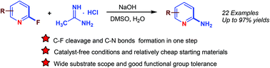 Graphical abstract: Transition-metal-free access to 2-aminopyridine derivatives from 2-fluoropyridine and acetamidine hydrochloride