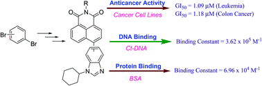 Graphical abstract: Synthesis and in vitro evaluation of naphthalimide–benzimidazole conjugates as potential antitumor agents