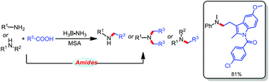 Graphical abstract: Reductive N-alkylation of primary and secondary amines using carboxylic acids and borazane under mild conditions