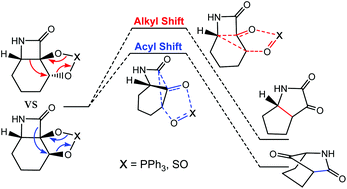 Graphical abstract: Deciphering the exceptional selectivity of semipinacol rearrangements in cis-fused β-lactam diols using high-level quantum chemical methods