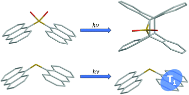 Graphical abstract: Using sulfur bridge oxidation to control electronic coupling and photochemistry in covalent anthracene dimers