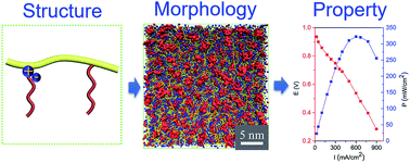 Graphical abstract: Dual hydrophobic grafted chains facilitating quaternary ammonium aggregations of hydroxide conducting polymers: a theoretical and experimental investigation