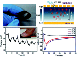 Graphical abstract: Flexible carbon dots composite paper for electricity generation from water vapor absorption