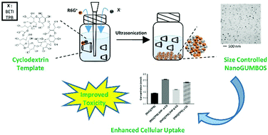 Graphical abstract: Enhanced chemotherapeutic toxicity of cyclodextrin templated size-tunable rhodamine 6G nanoGUMBOS