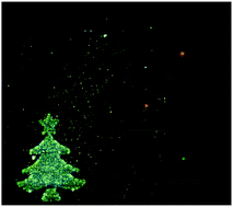 Graphical abstract: Templating nanotraffic light – dynamic tricoloured blinking silver nanoclusters on a graphene oxide film