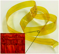 Graphical abstract: Targeted deposition of organic semiconductor stripes onto rigid, flexible, and three-dimensional substrates