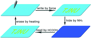 Graphical abstract: Hiding and revealing information using the mechanochromic system of a 2,5-dicarbazole-substituted terephthalate derivative
