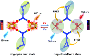 Graphical abstract: Photoswitchable Förster resonance energy transfer (FRET) within a heterometallic Ir–Pt macrocycle