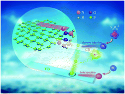 Graphical abstract: Engineering the energy gap of black phosphorene quantum dots by surface modification for efficient chemiluminescence
