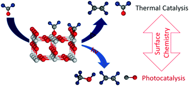 Graphical abstract: Surface chemistry of TiO2 connecting thermal catalysis and photocatalysis