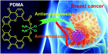 Graphical abstract: A platinum(iv) prodrug to defeat breast cancer through disrupting vasculature and inhibiting metastasis