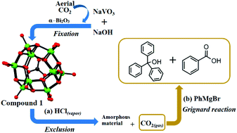 Graphical abstract: Carbonate encapsulation from dissolved atmospheric CO2 into a polyoxovanadate capsule