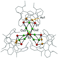Graphical abstract: Preparation and luminescence properties of a M16 heterometallic coinage metal chalcogenide cluster