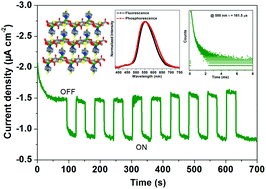 Graphical abstract: Sulfur heteroatom-based MOFs with long-lasting room-temperature phosphorescence and high photoelectric response