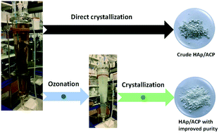 Graphical abstract: Phosphorus recovery from municipal wastewater via a two-step process of ozonation and crystallization: process development, optimization and upscaling