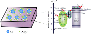 Graphical abstract: A novel visible-light-driven ternary Ag@Ag2O/BiOCl Z-scheme photocatalyst with enhanced removal efficiency of RhB