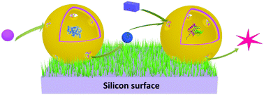 Graphical abstract: Brushing the surface: cascade reactions between immobilized nanoreactors