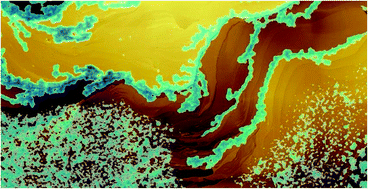 Graphical abstract: How nanoscale surface steps promote ice growth on feldspar: microscopy observation of morphology-enhanced condensation and freezing