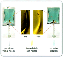 Graphical abstract: An ultrafast self-healing polydimethylsiloxane elastomer with persistent sealing performance